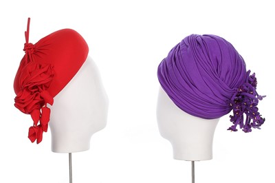 Lot 38 - A group of brightly coloured quirky hats,...