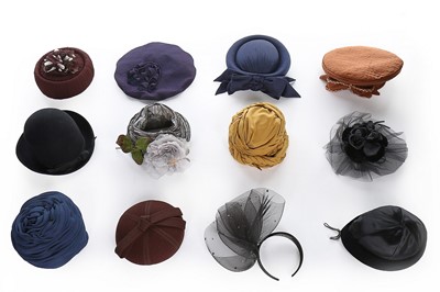 Lot 39 - A group of hats in mainly dark shades, mostly...