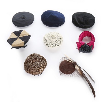 Lot 39 - A group of hats in mainly dark shades, mostly...