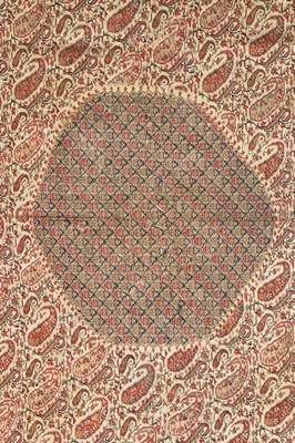 Lot 414 - A square moon shawl (Chandar), Kashmir,...