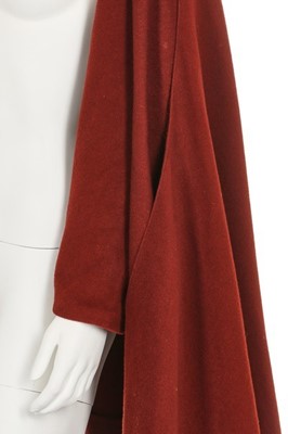 Lot 149 - A Sybilla pour Gibo brick-red wool cloak,...