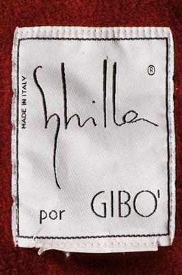 Lot 149 - A Sybilla pour Gibo brick-red wool cloak,...