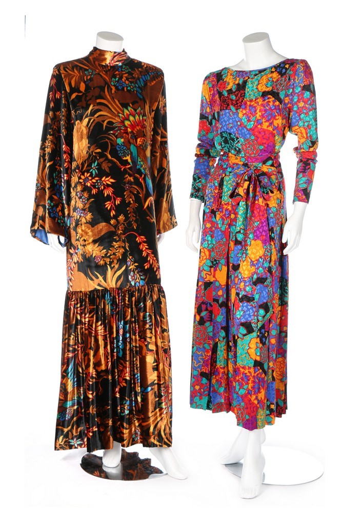 Lot 167 - Five brightly coloured couture ensembles,