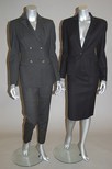 Lot 136 - Two Gucci suits, comprising: dark grey stretch...