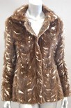 Lot 153 - A Marni Intarsia mink jacket, unlined, size 42