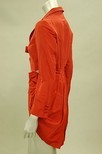 Lot 168 - A Moschino red silk tailcoat, with peach...