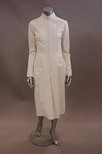 Lot 193 - A Louis Vuitton long white leather coat, with...