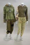 Lot 218 - A group of mainly khaki jackets and separates,...