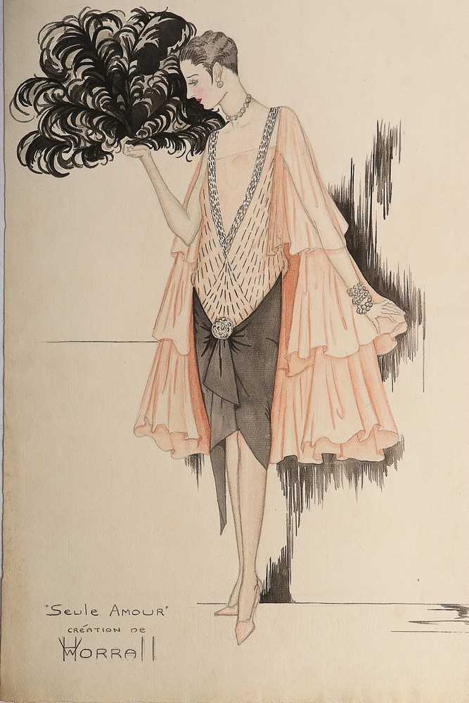 Lot 98 - Henry Worrall Luker fashion sketches for...