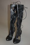 Lot 25 - A fabulous pair of Alexander McQueen black...