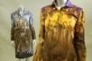 Lot 258 - A striking Prada feather-print silk coat and...