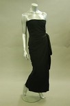 Lot 266 - A Christian Dior boutique bias-cut black crepe...