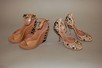 Lot 29 - A pair of Azzedine Alapink leather round-toe...