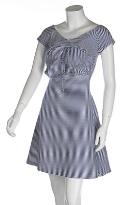 Lot 270 - A Vivienne Westwood blue and white brocatelle...