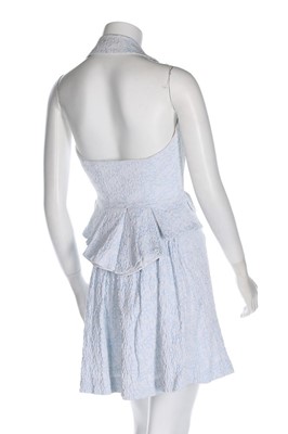 Lot 270 - A Vivienne Westwood blue and white brocatelle...