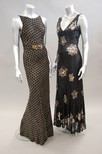 Lot 87 - Two evening dresses, early 1930s, one covered...