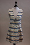 Lot 179 - A Balenciaga blue brocaded mini-dress, 1965,...