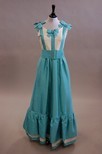 Lot 206 - A Jean Patou Paris turquoise and ivory slubbed...