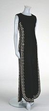 Lot 219 - A fine and important Balenciaga black velvet...