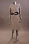 Lot 200 - A Pierre Cardin grey moss crepe dress, 1980s,...