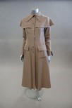 Lot 273 - A rare Ossie Clark brown gaberdine tailored...