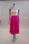 Lot 251 - A Thea Porter couture fuchsia pink chiffon and...