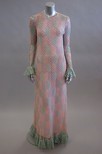 Lot 260 - A Bohan for Dior pastel lace evening gown,...