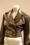 Lot 280 - An Azzedine Alaia black leather double...