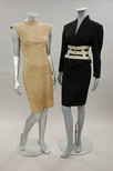 Lot 334 - A Thierry Mugler beige suede dress, 1980s,...
