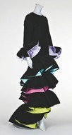 Lot 309 - A Roberto Capucci black velvet flamenco-style...