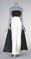 Lot 311 - An elegant Lancetti black and white sheath,...
