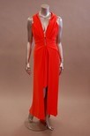 Lot 299 - A Jacqueline de Ribes fluorescent pink silk...