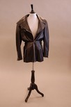 Lot 283 - A Thierry Mugler black leather `biker' jacket,...