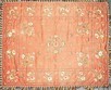 Lot 69 - An embroidered satin coverlet, Chinese for the...