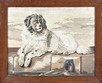 Lot 35 - A Berlin woolwork embroidery of a Newfoundland...