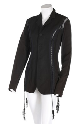 Lot 323 - A Jean Paul Gaultier jacket with lace-up...