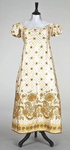 Lot 135 - A richly embroidered court or ball gown, circa...