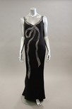 Lot 328 - A Catherine Walker couture black satin evening...