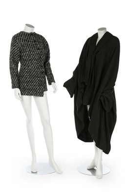 Lot 310 - A Romeo Gigli green wool-bouclé coat, 1990s,...