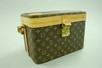 Lot 15 - A Louis Vuitton vanity case, 1980s, with LV...