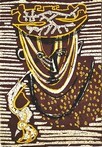Lot 38 - Henry Moore for Ascher wall panel "Portrait",...