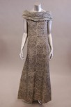Lot 203 - A Madame Gres `Cabochard'-print evening gown,...