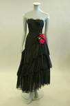 Lot 171 - A Jeanne Lanvin black Chantilly lace cocktail...