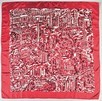 Lot 52 - Feliks Topolski printed headscarf - London...