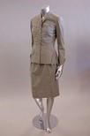 Lot 152 - Vat symbol An Irene striped grey wool `New...