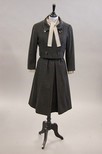 Lot 175 - A Pierre Balmain steel-grey flannel suit with...