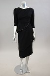 Lot 240 - A Nina Ricci black bouclwool day/dinner dress,...