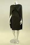 Lot 160 - An Antonelli black wool dress and cape, Rome,...