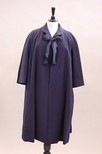 Lot 178 - A Christian Dior navy wool coat, 1950s, broad...