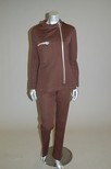 Lot 233 - A Pierre Cardin boutique brown wool jersey...